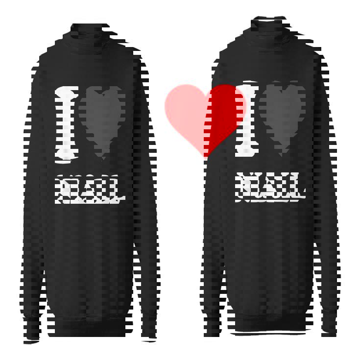 Red Heart I Love Niall Sweatshirt