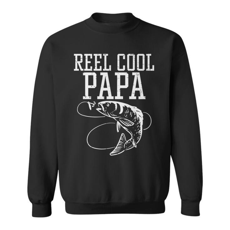 Reel Cool Daddy Papa Fisch Angeln Angeln Angler Angler Papa Herren Sweatshirt