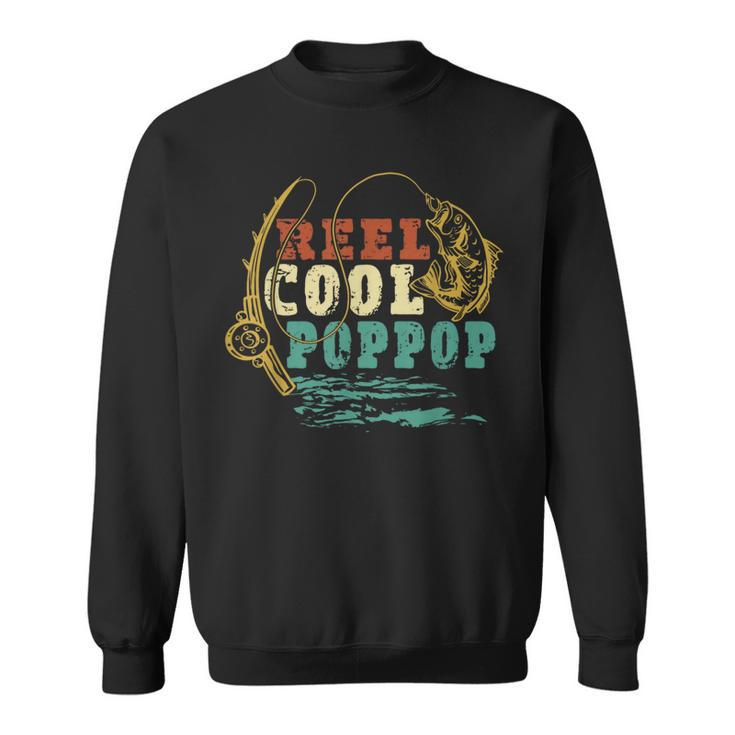 Reel Cool Pop-Pop Vintage Fishing Grandpa Fisherman Sweatshirt