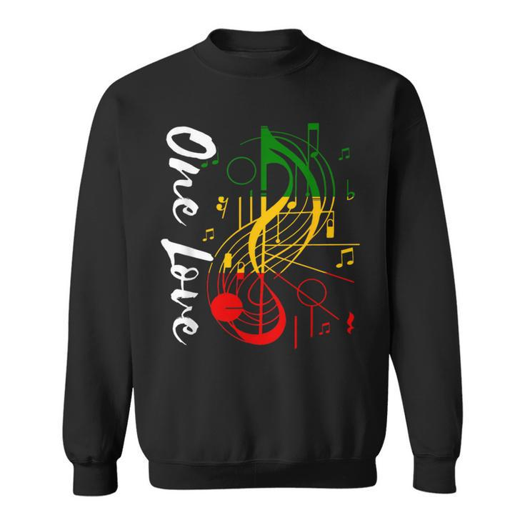 Reggae Rastafari Roots One Love Rastafarian Reggae Music Sweatshirt