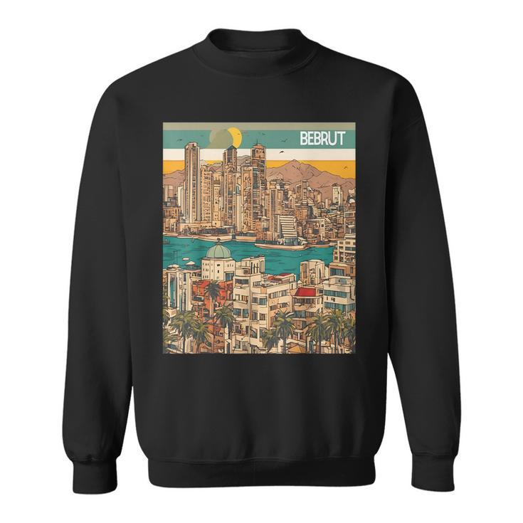 Resilient Beirut Cultural Sights Sticker Sweatshirt