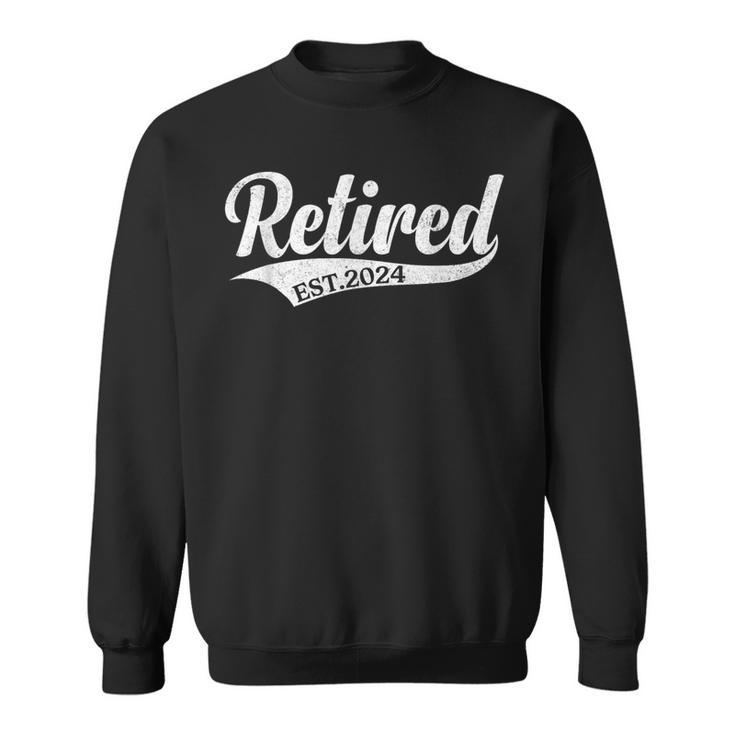 Retired Est 2024 Retirement Women Sweatshirt