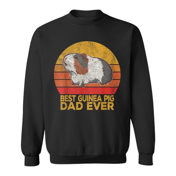 Retro Best Guinea Pig Dad Ever Wheek Guinea Pig Dad Vintage Sweatshirt