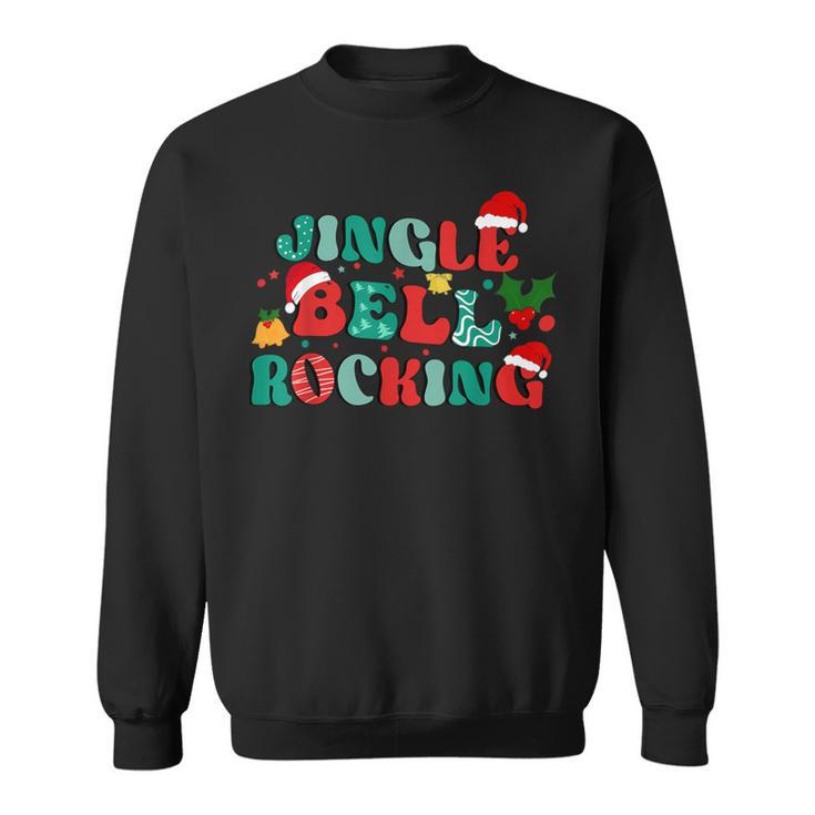Retro Christmas Jingle Bell Rocking Christmas Sweatshirt