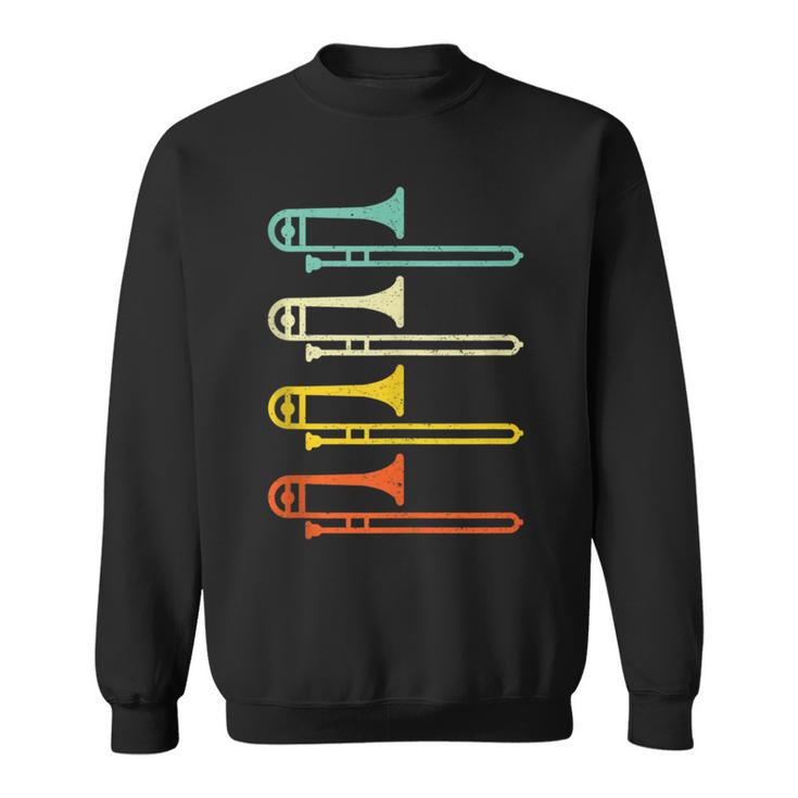 Retro Distressed Trombone Sweatshirt