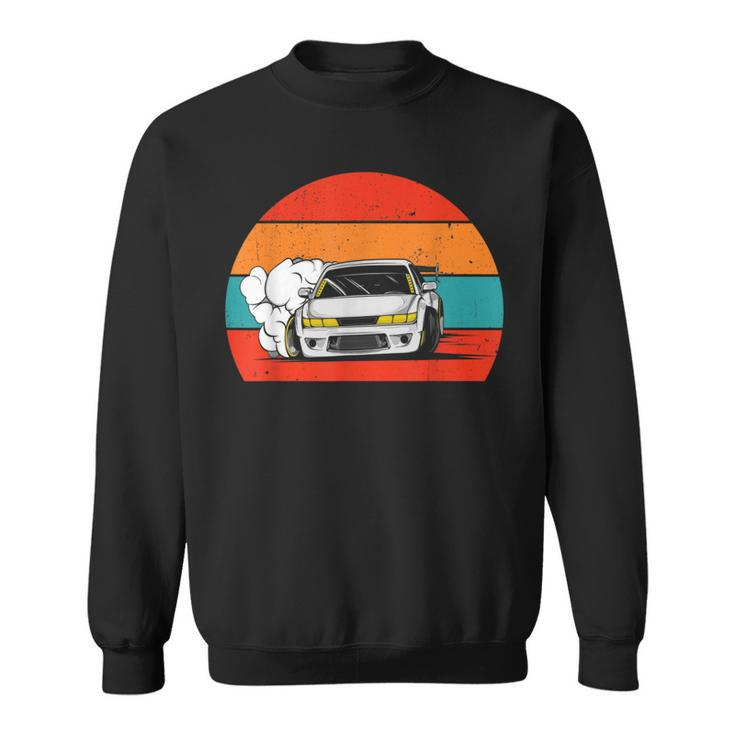 Retro Drifting Racecar Drift Car Sweatshirt