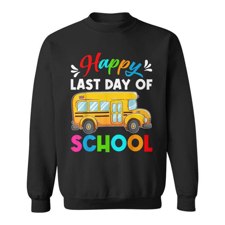Retro Happy Last Day Of School School Bus Driver Off Duty Sweatshirt
