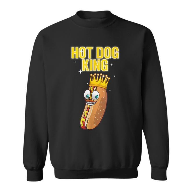 Retro Hot Dog King Hotdog Sausage Wiener Griller Sweatshirt