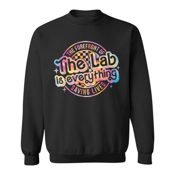 Retro The Lab Is Everything Lab Week 2024 Tie Dye Sweatshirt