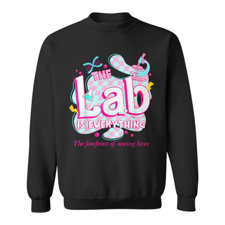 Retro Lab Week 2024 Medical Lab Tech Team Patient Care Tech Sweatshirt