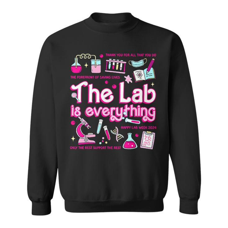Retro Pink The Lab Is Everything Happy Lab Week 2024 Sweatshirt