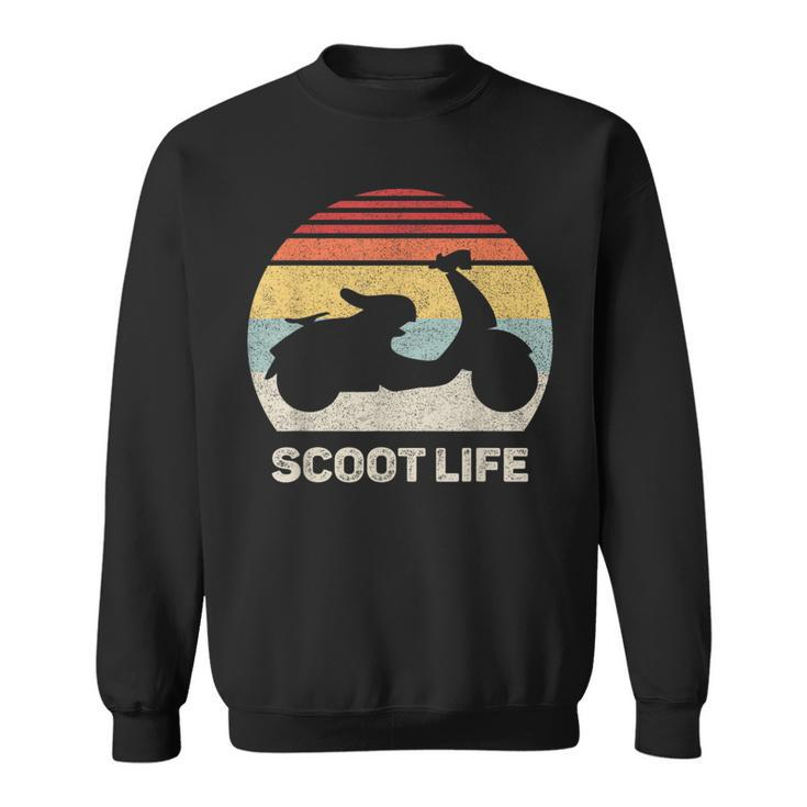 Retro Scoot Life Scooter Vintage Moped Sweatshirt