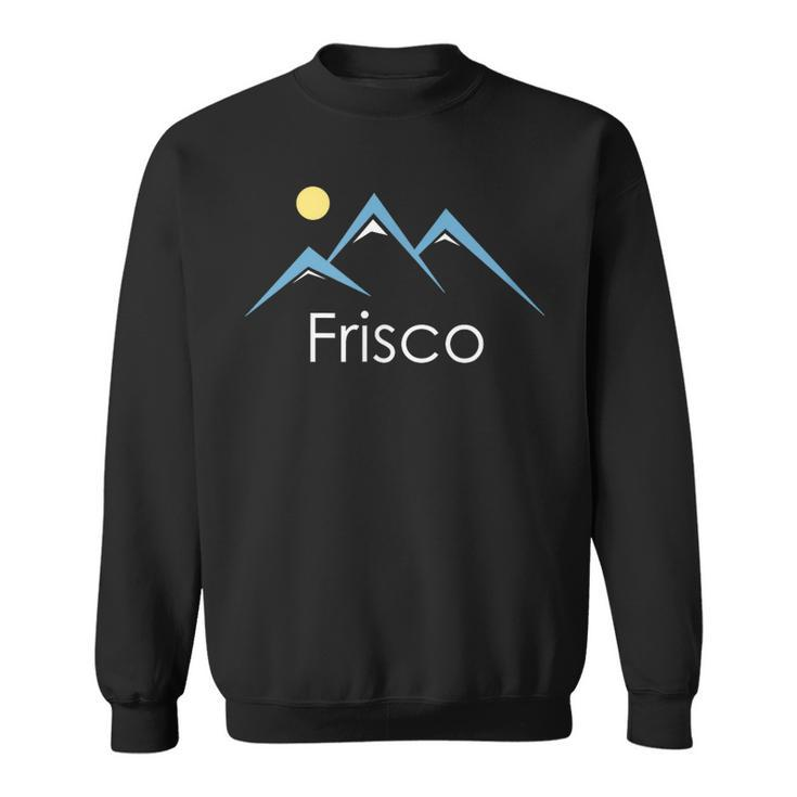 Retro Snowy Mountain Frisco Colorado Sweatshirt