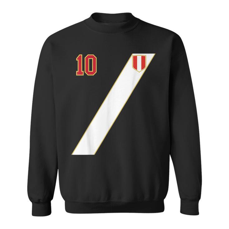 Retro Soccer Inspired Peru Sweatshirt