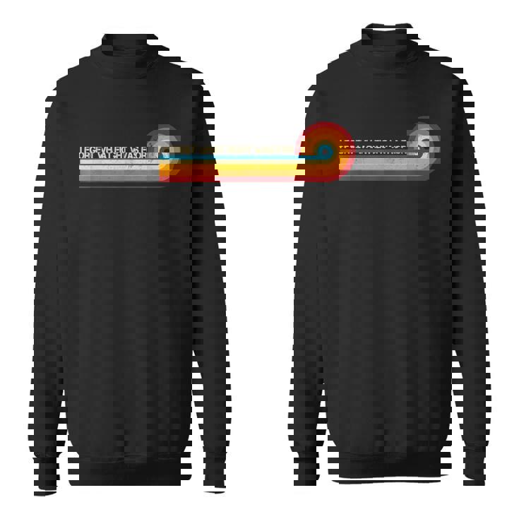 Retro Stripes Saying I Forget What Eight Was For Sweatshirt