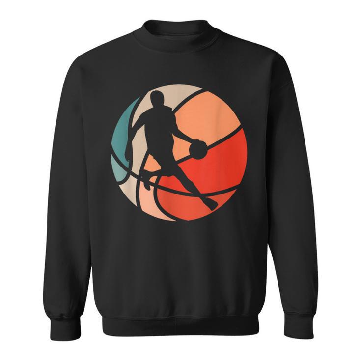 Retro Style Basketball Player Sweatshirt