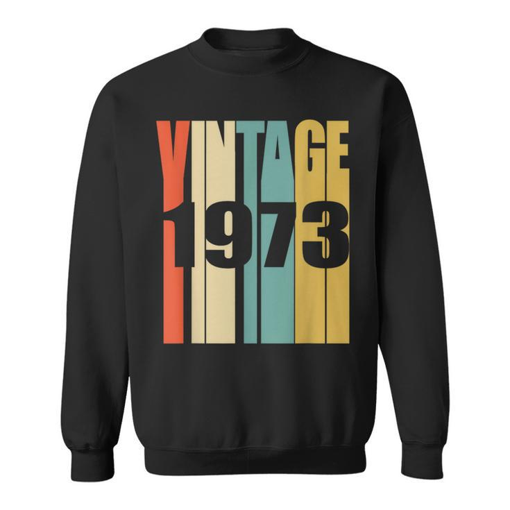 Retro Vintage 1973 51 Yrs Old Bday 51St Birthday Sweatshirt