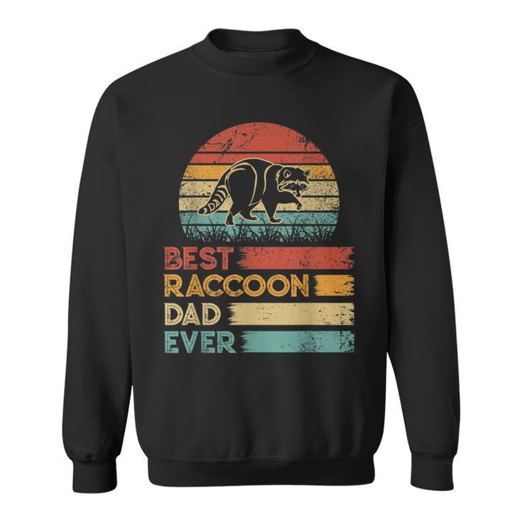 Retro Vintage Best Raccoon Dad Ever Animals Lover Sweatshirt