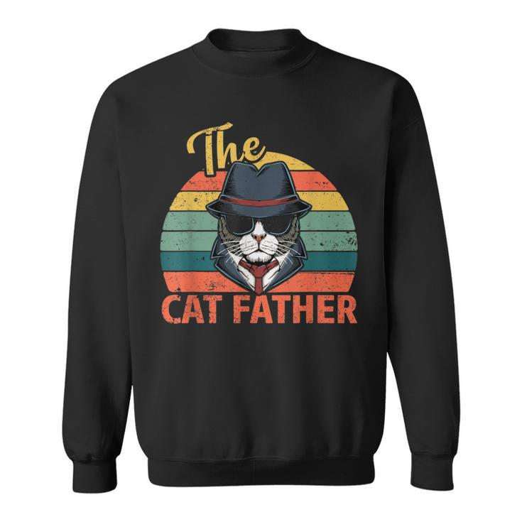 Retro Vintage The Cat Father Cat Daddy Fathers Day 2021 Sweatshirt