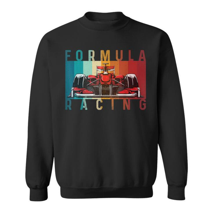 Retro Vintage Formula Racing Lovers Race Car Fan Sweatshirt