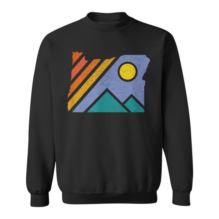 Retro Vintage Oregon Throwback Mountains And Sweatshirt