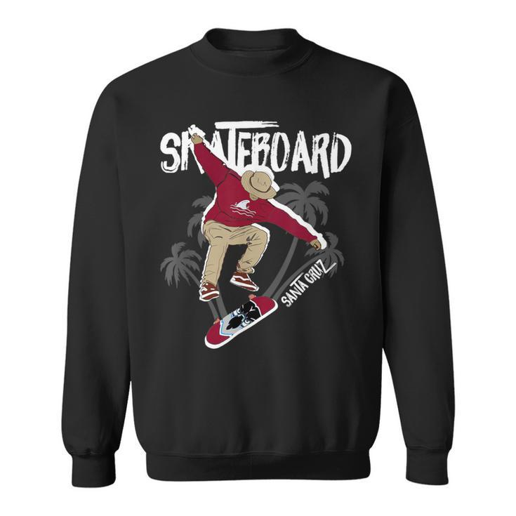 Retro Vintage Santa Cruz Boy Skateboarding Streetwear Sweatshirt