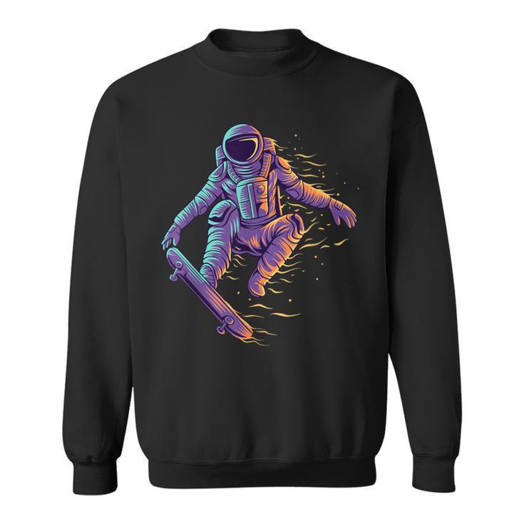 Retro Vintage Skateboard Street Wear Santa Cruz Astronaut Sweatshirt