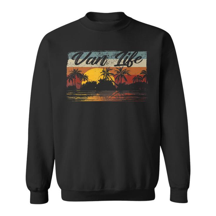 Retro Vintage Van Life Is The Real Adventure Sweatshirt