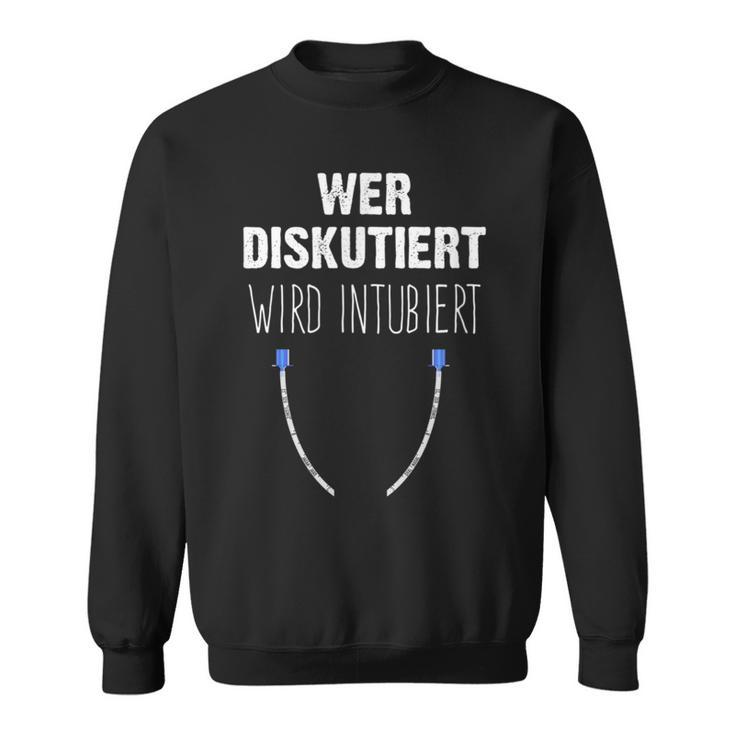 Rettungsdienst Notarzt Anästhesist Anästhesie Sweatshirt