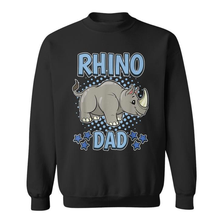 Rhino Dad Daddy Father's Day Rhinoceros Rhino Sweatshirt