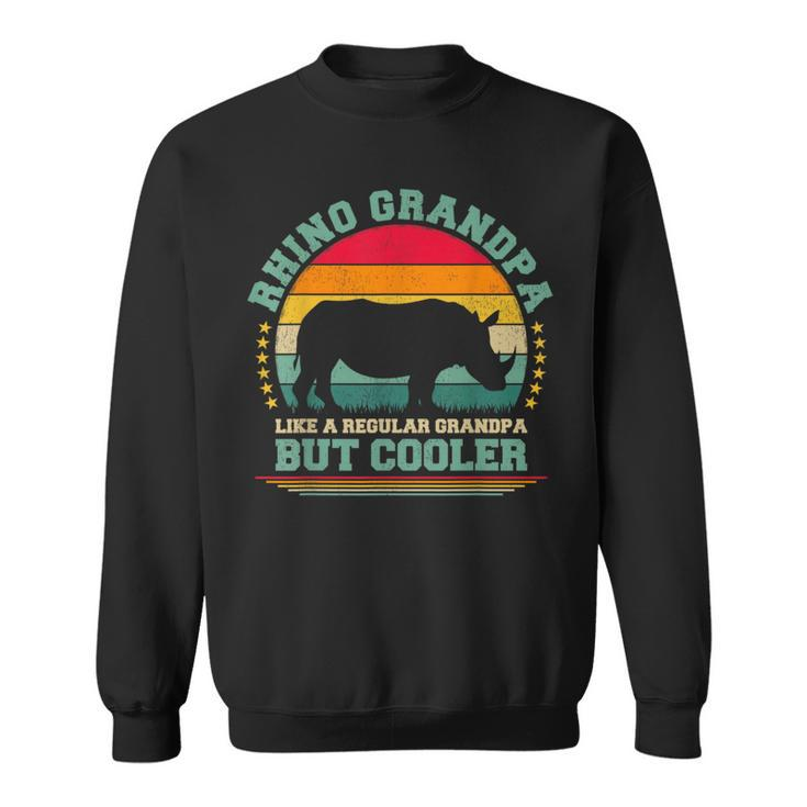 Rhino Grandpa Like A Regular Grandpa Father's Day Sweatshirt