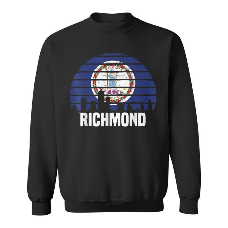 Richmond Virginia Va Group City Trip Silhouette Flag Sweatshirt