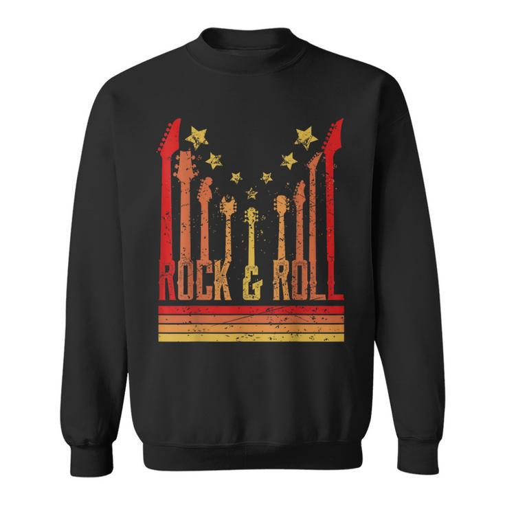 Rock And Roll Guitar Lover Vintage Rockers Sweatshirt