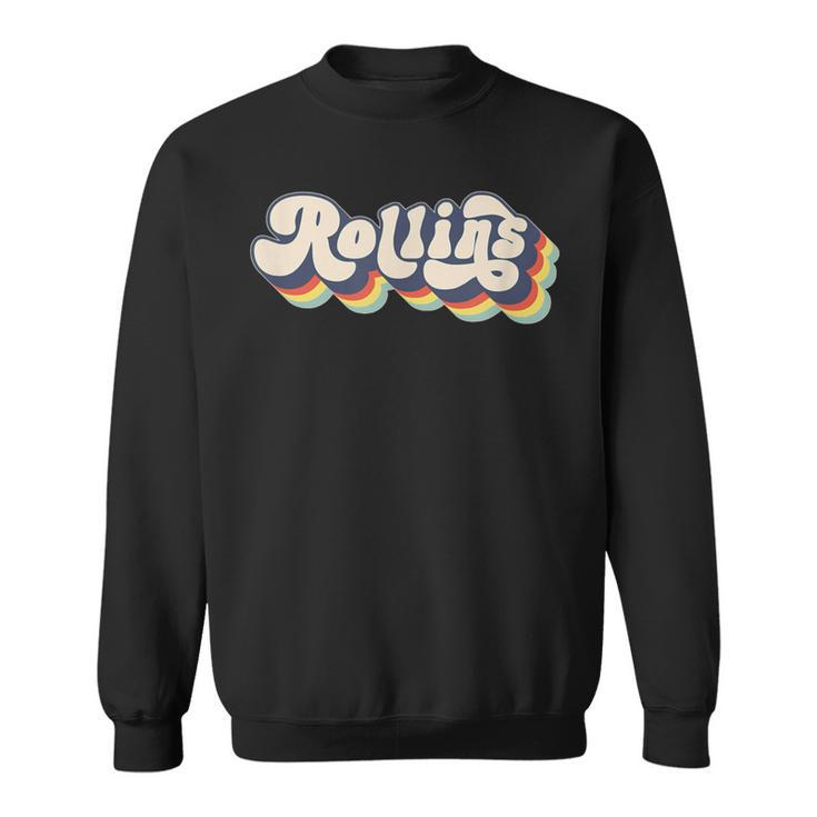 Rollins Family Name Personalized Surname Rollins Sweatshirt