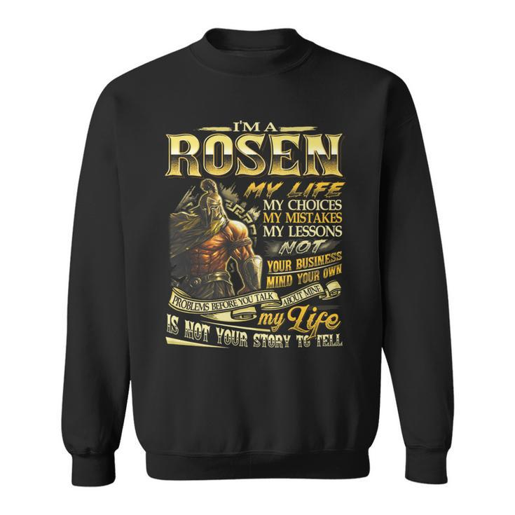 Rosen Family Name Rosen Last Name Team Sweatshirt