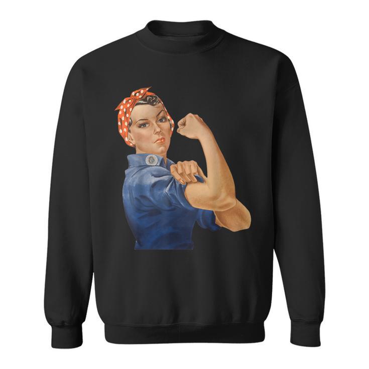 Rosie The Riveter We Can Do It Feminist Retro T Sweatshirt