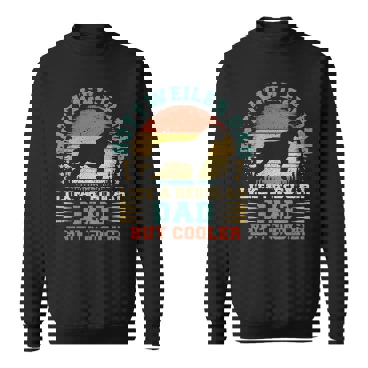 Rottweiler Dad Vintage Rottweiler Dog Father's Day Sweatshirt