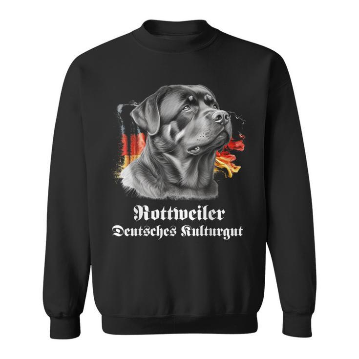 Rottweiler Deutsches Kulturgut Cool Rottweiler Motif Sweatshirt