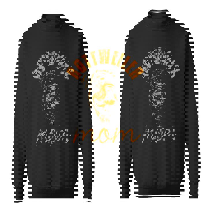Rottweiler Rottie Mom Mom Vintage Sweatshirt