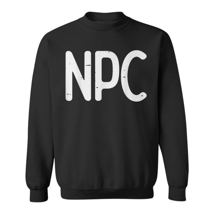 Rpg Gamer Npc Non Player Character Boys Sweatshirt