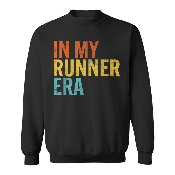 In My Runner Era Running Marathon Fitness Running Dad Sweatshirt