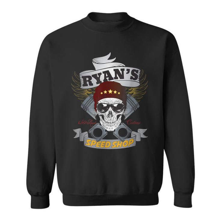Ryan's Speed Shop Hot Rod Car Guy Sweatshirt