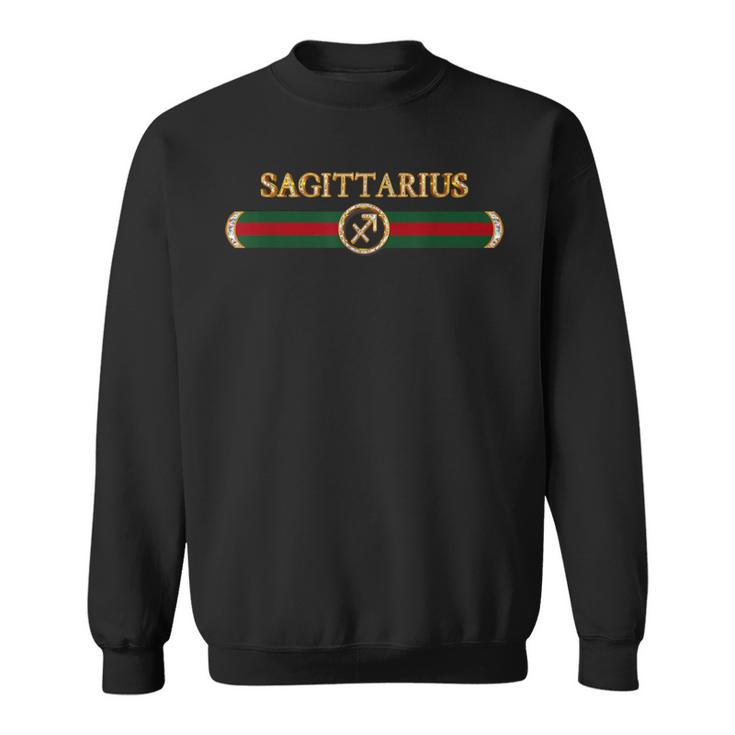 Sagittarius Zodiac Sign Golden Astrology Horoscope Birthday Sweatshirt