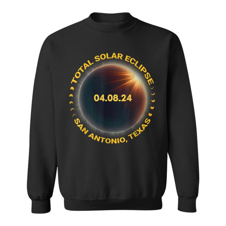 San Antonio Texas Solar Eclipse 2024 Totality Eclipse 2024 Sweatshirt