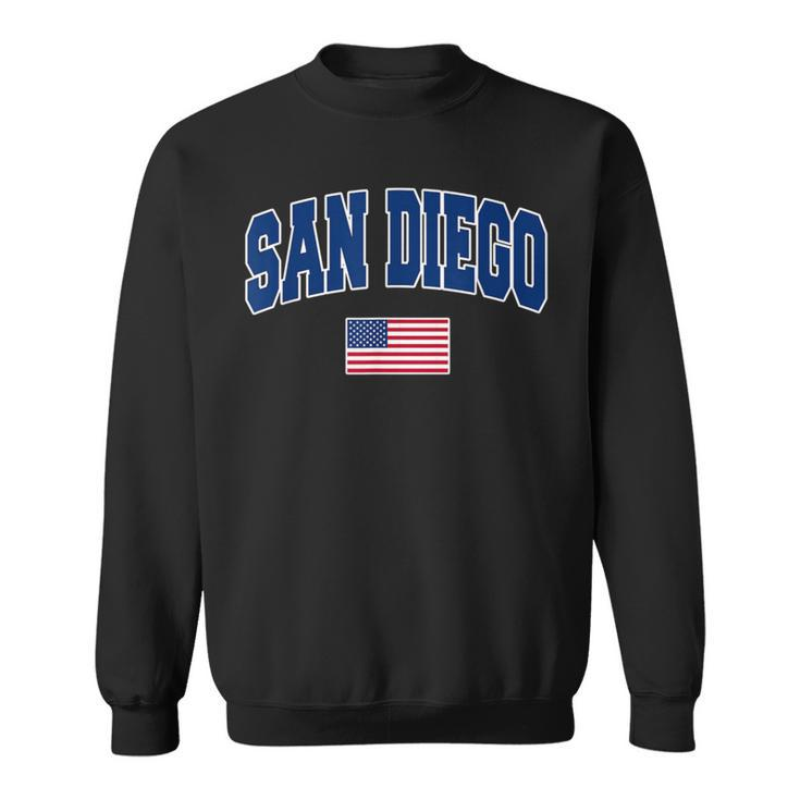San Diego California City Pride Usa Flag Sweatshirt