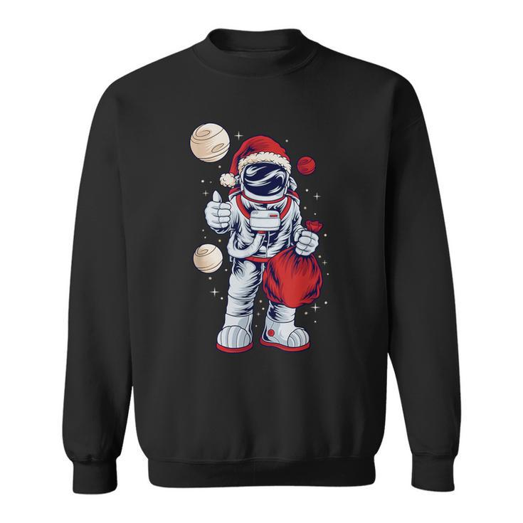 Santa Astronaut Christmas For Space Lovers Sweatshirt