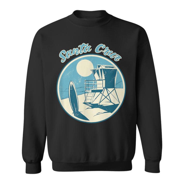 Santa Cruz Ca Surfer 70S 80S Retrointage Sweatshirt