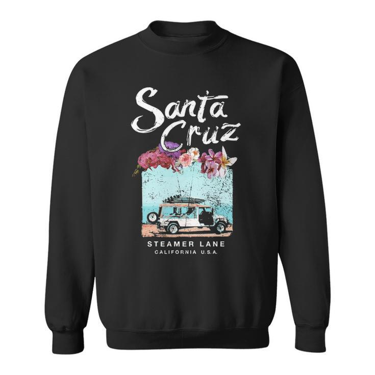 Santa Cruz Surf Van Vintage California Surfing Sweatshirt