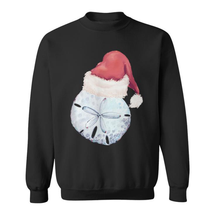 Santa Sand Dollar Clause Coastal Beach Christmas July Sweatshirt