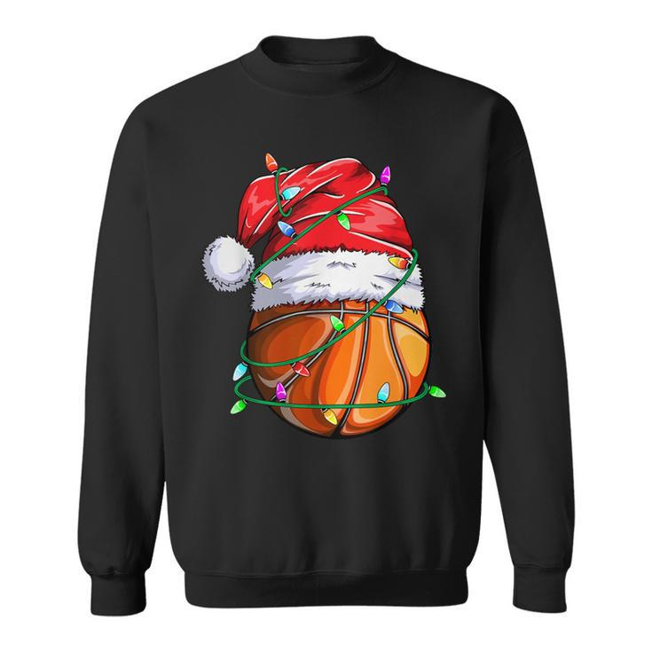 Santa Sports Christmas Hooper Basketball Player Sweatshirt